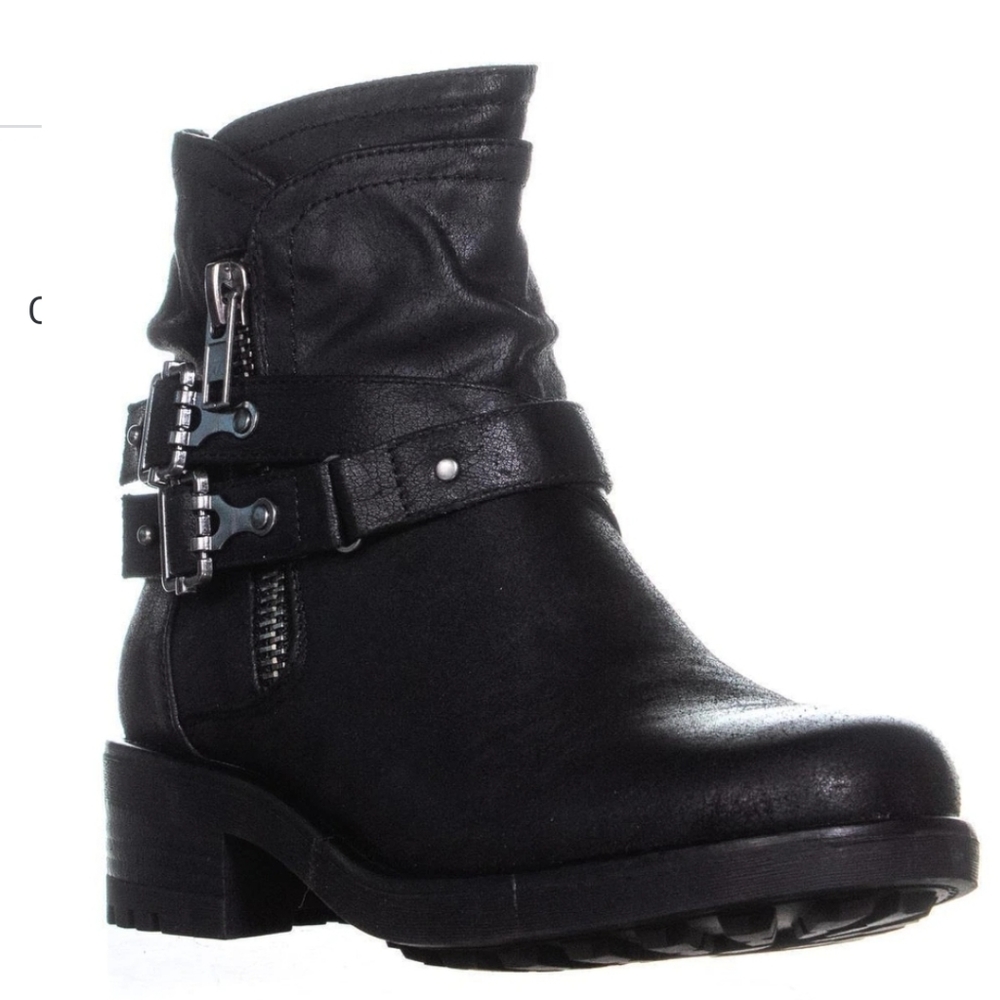 Black Moto Boots 👢